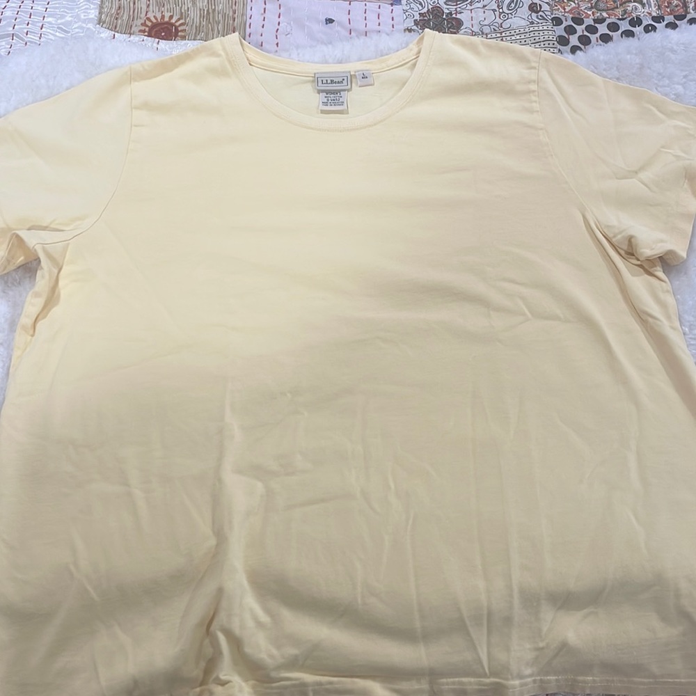 L.L. Bean yellow t-shirt